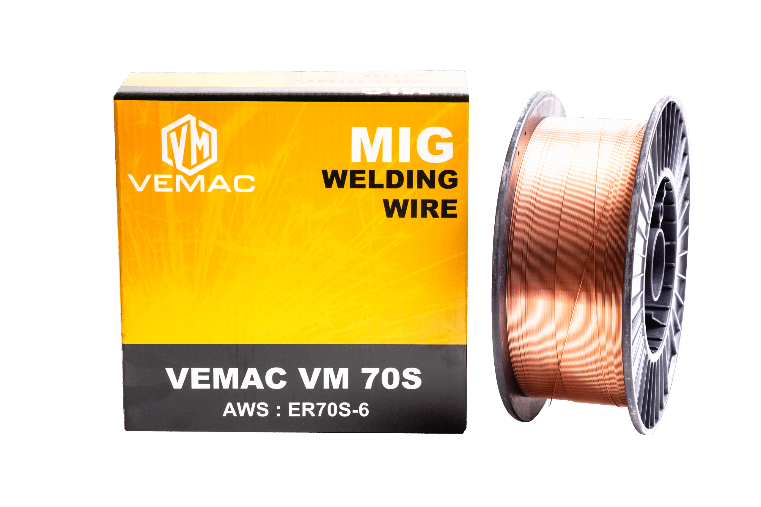ลวดเชื่อมแก๊สซีโอทู VEMAC รุ่น VM-70S # 0.8 มิล (15กก./ม้วน)